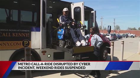 Metro Call-A-Ride disrupted by cyber incident, weekend rides suspended